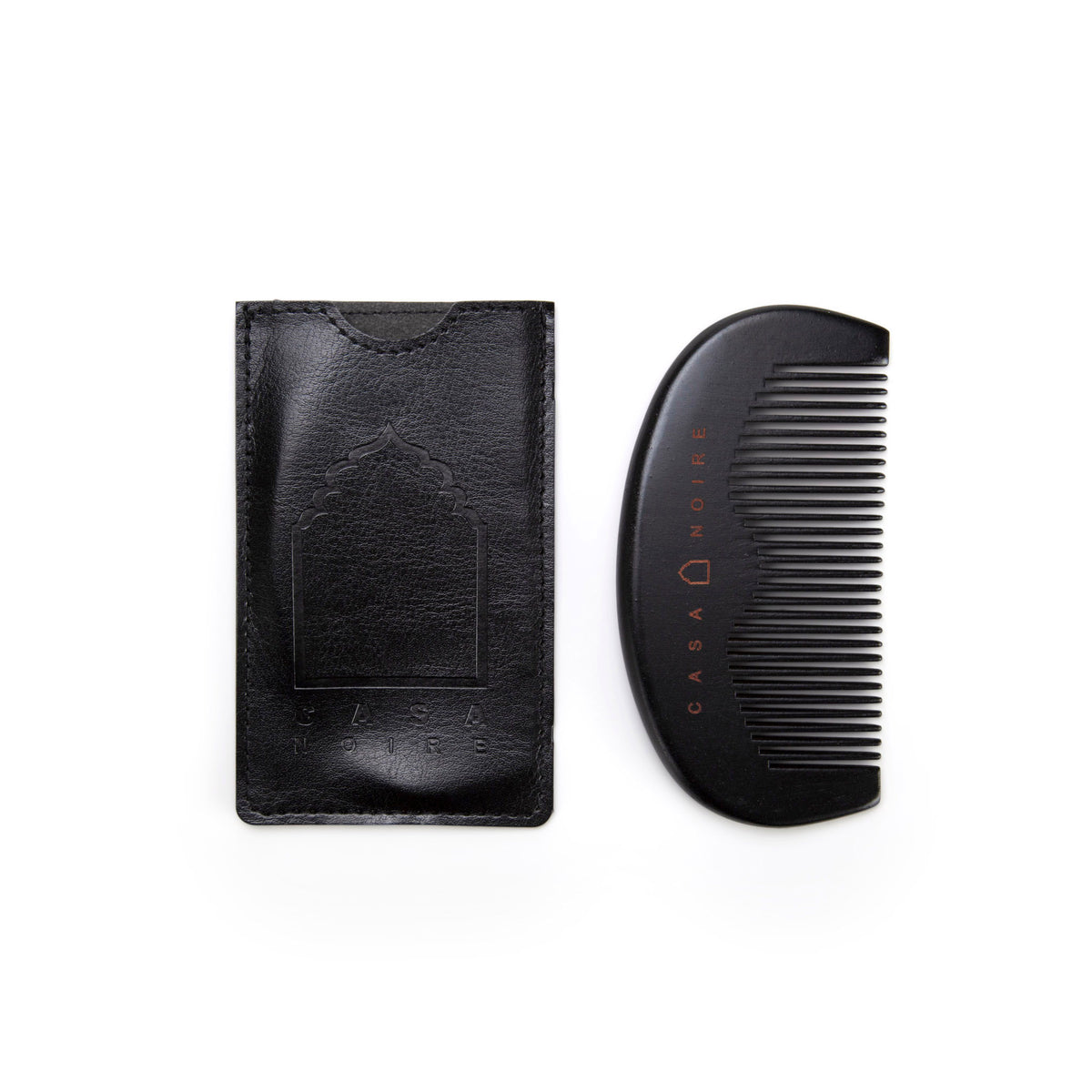 Beard comb + Faux leather case